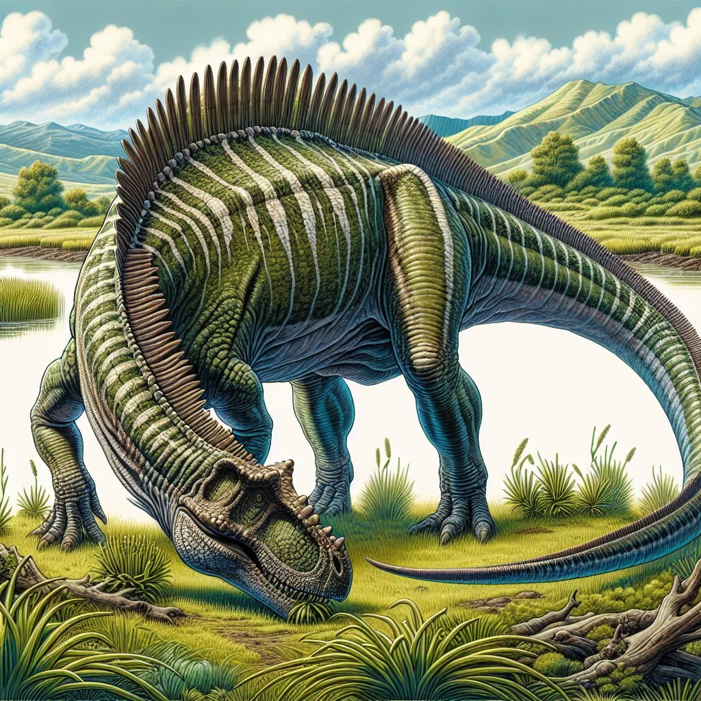 Amargasaurio alimentandose