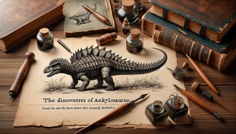 Un boceto de como creía que era el Ankylosaurus según su descubridor